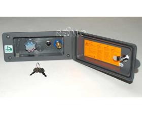Water socket with premixer, RAL 7000 grey