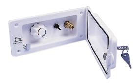 Water socket with pre-mixer