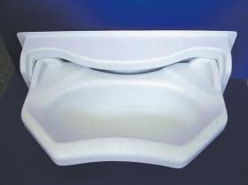 Folding washbasin white
