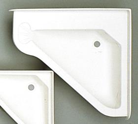 Corner washbasin.580x540 white