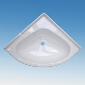 Mini corner washbasin 345x345mm white