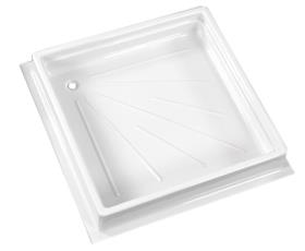 Shower tray 600x600x102 mm, white