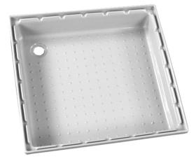 Shower tray made of ABS, 650x650 mm, white