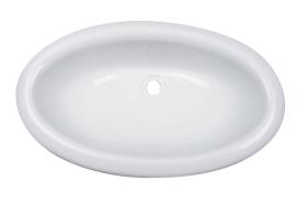 Håndvask oval 450 x 275mm, hvid