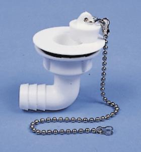 Water drain set 90° hose 3/4", drain opening 23 mm, type B