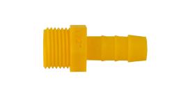 Screw-in sleeve straight for 10mm hose 3/8 white yellow