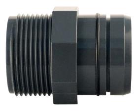 Pipe connector 40/32mm straight with male thread 1Â¼"
