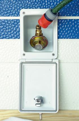 White mains water connection