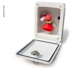 Water/gas socket outlet white