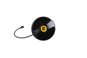 Filler neck cap diesel, black, venting membrane + connection