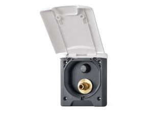 Gas socket magnet light grey 130x145mm