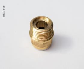 Coupling 12mmx1/2 brass