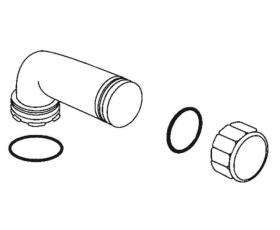 Emptying nozzle 100 series, grey