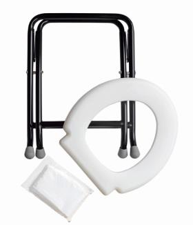 Yachticon foldet toilet hvidt, inkl. 6 poser