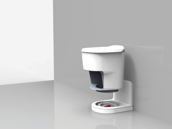 Clesana C1 - vandløst toilet med L-adapter
