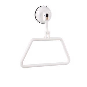 Towel holder with suction cup, white, up to 2kg