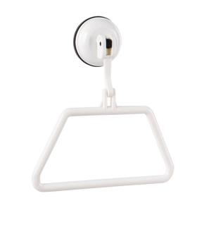 Towel holder with suction cup, white, up to 2kg
