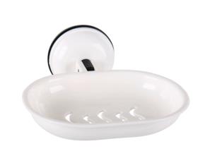 Soap holder with suction cup, white, up to 2kg