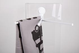 Towel holder with suction cup, 3 arms 337 x 66 x 140 mm