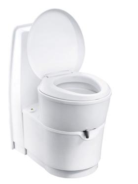 Cassette toilet C223-CW, white, manual flush, 18L