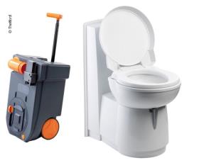 Cassette toilet C262-CWE, electric flush, ceramic toilet bowl, white