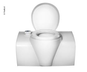 Bank toilet C502-X electric, white, operating opening right