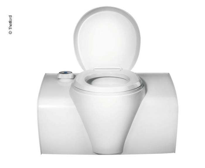 Bænk toilet C502-X elektrisk, hvid, kontrol åbning højre