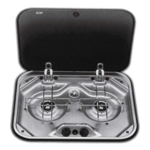 SMEV Series 8000 - 2 Flame cooker incl. cover, electrical ignition, 30mbar