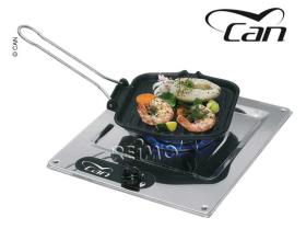 Komfur 1-flamme rustfrit stål L32 x W28.5 x H4 + 9cm