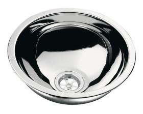Built-in sink round stainless steel Ø 26cm