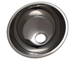Stainless steel sink round 26cm