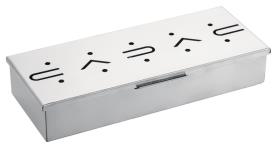 Stainless steel incense box, 23x9x4cm