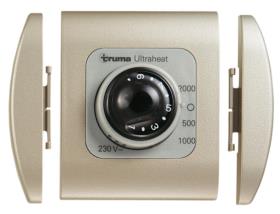 Cover frame for controls, gold