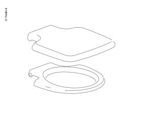 WC-Sitz m.Deckel45/65weiß