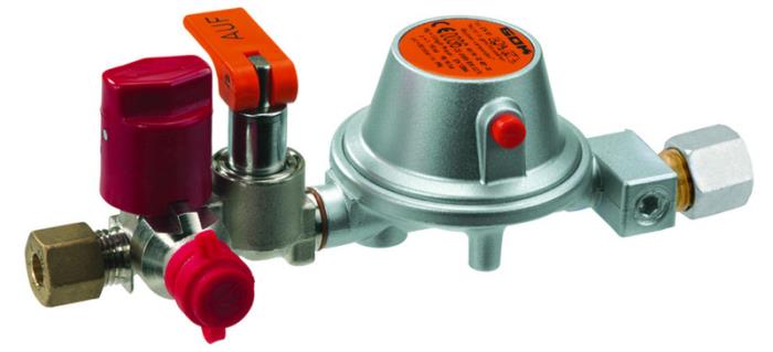 Gas tank regulator RVS-RVS 50mbar