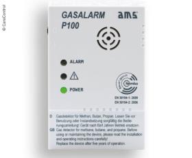 Gasalarm P100 12V DC standard enhed, AMS