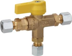 Manual switching valve für 2-bottles equipment