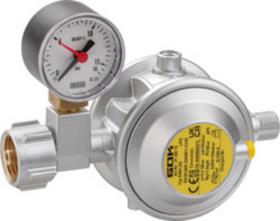 Gas regulator 1,5 kg med trykmåler, 30 mbar