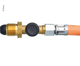 High pressure gas hose SecuMotion 750mm with SBS, G10, SE pole