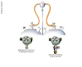 Multimatik 2-flaske system 30 mbar output 8 mm