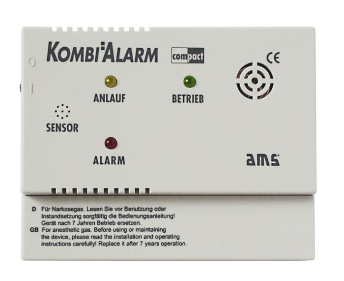 AMS gasalarmanordning Kombi Compact til KO / LPG 12V
