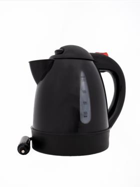 Electric kettle 12V/150W, 1 litre, black, concealed heating coil