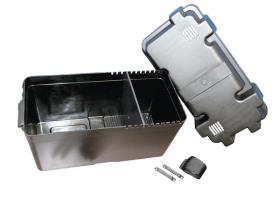 Battery box 39,5x23,5x17cm, variable adjustable