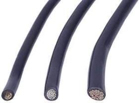 Car cable black 25mm running meter