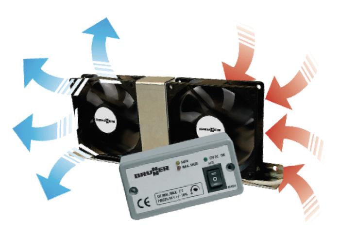 Vento Elektronisk køleskabsventilator (12V / 0,5A / 6W)