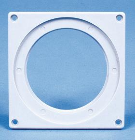 Mounting frame for wall ventilator