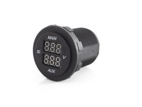 Dobbelt LED-voltmeter (MAIN / AUX)