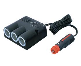 3-outlet build-up socket 12m with cable