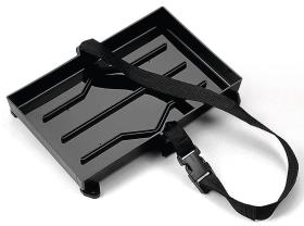 Battery holder, black, 27,5x17cm