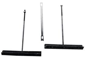 Battery fastening, T-form, black